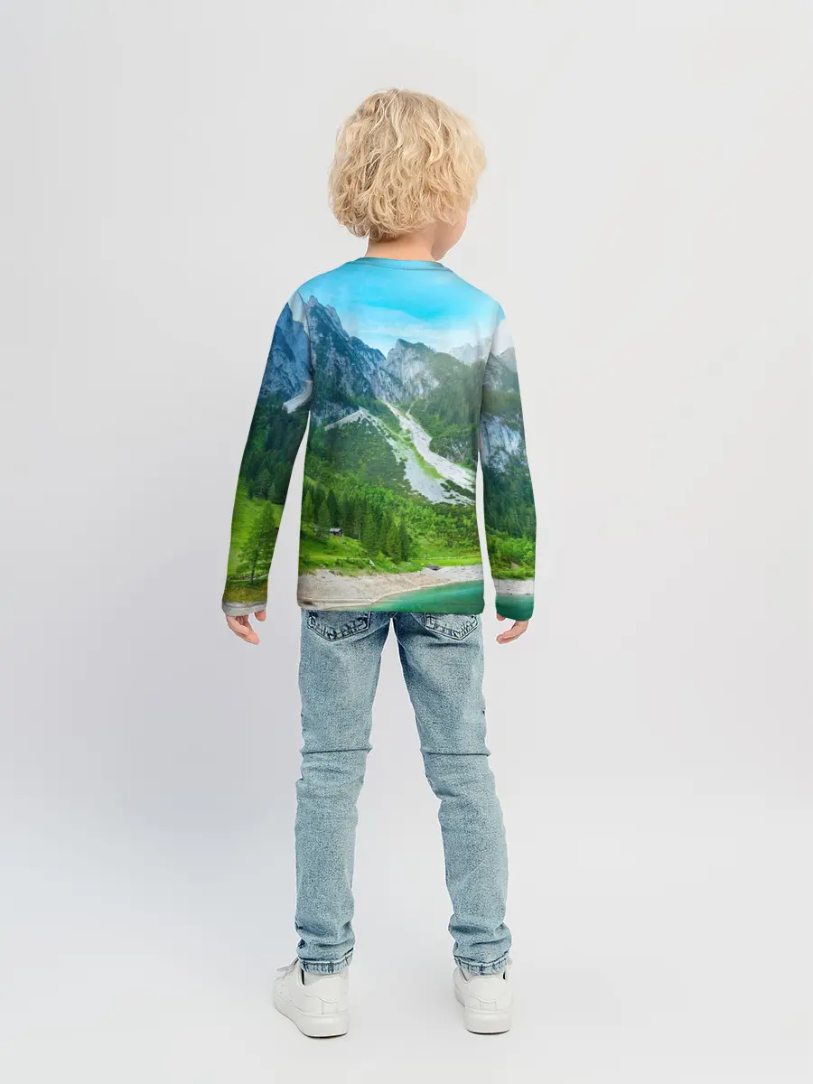 Детский лонгслив / Альпийские горы