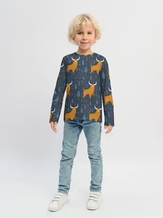 Детский лонгслив / Быки