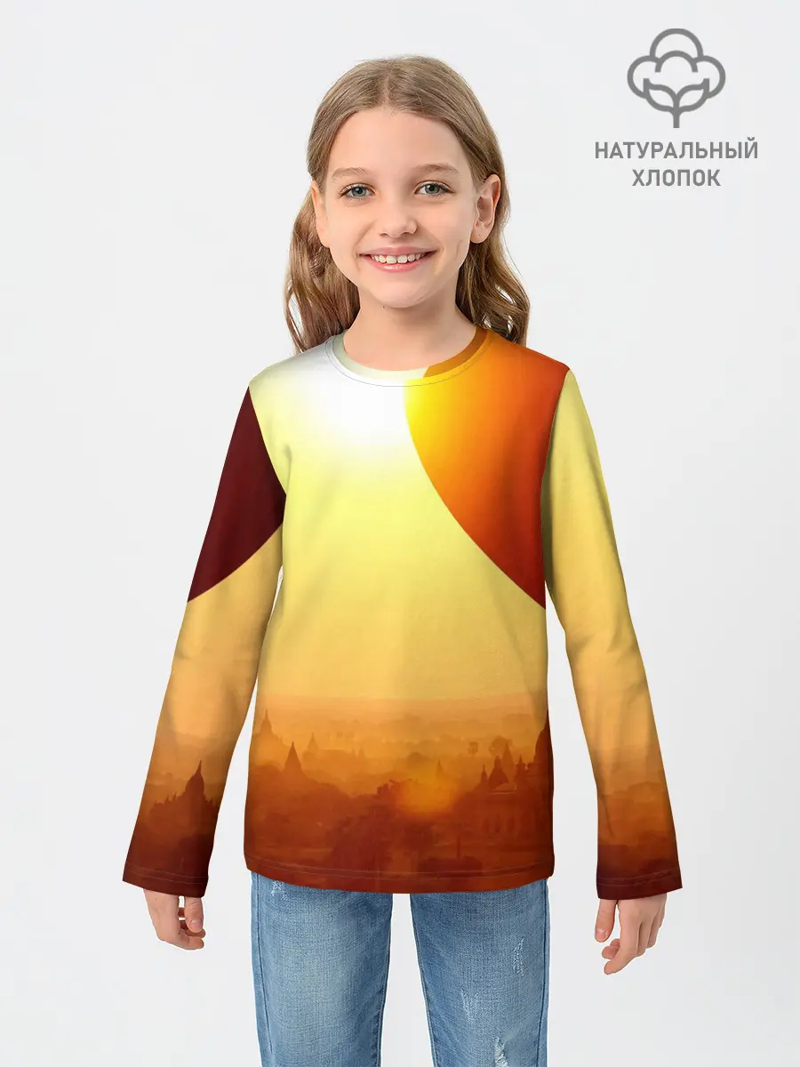 Детский лонгслив / Город в пустыне