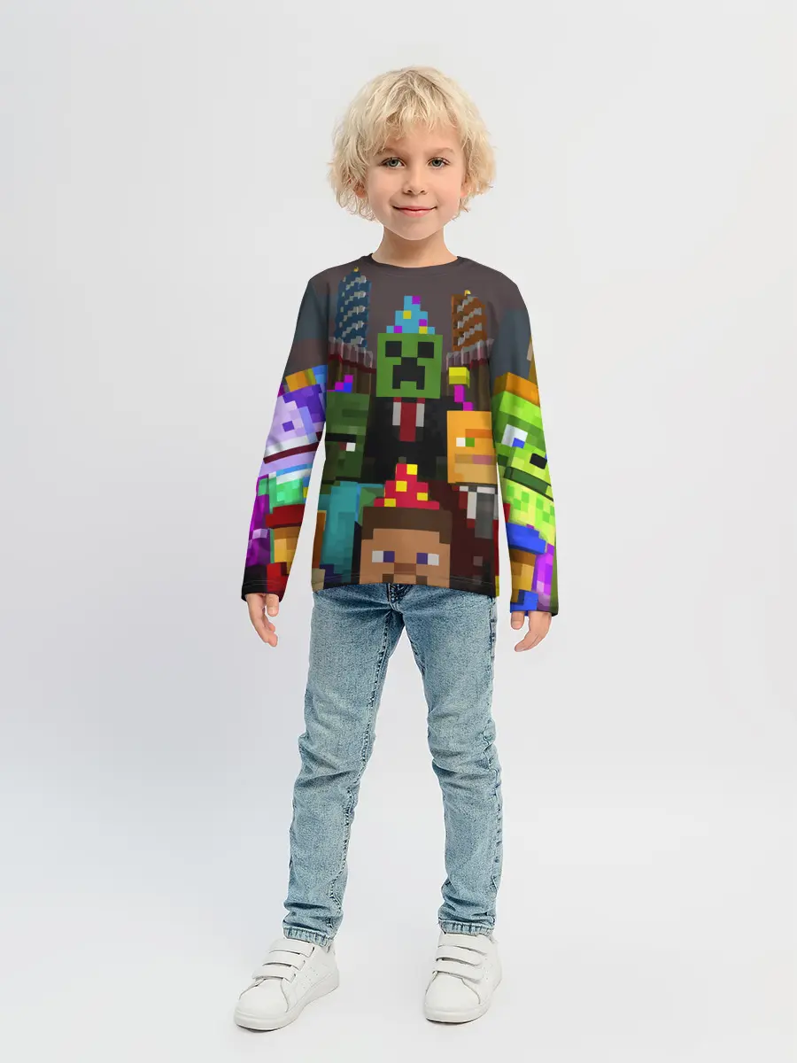 Детский лонгслив / MINECRAFT