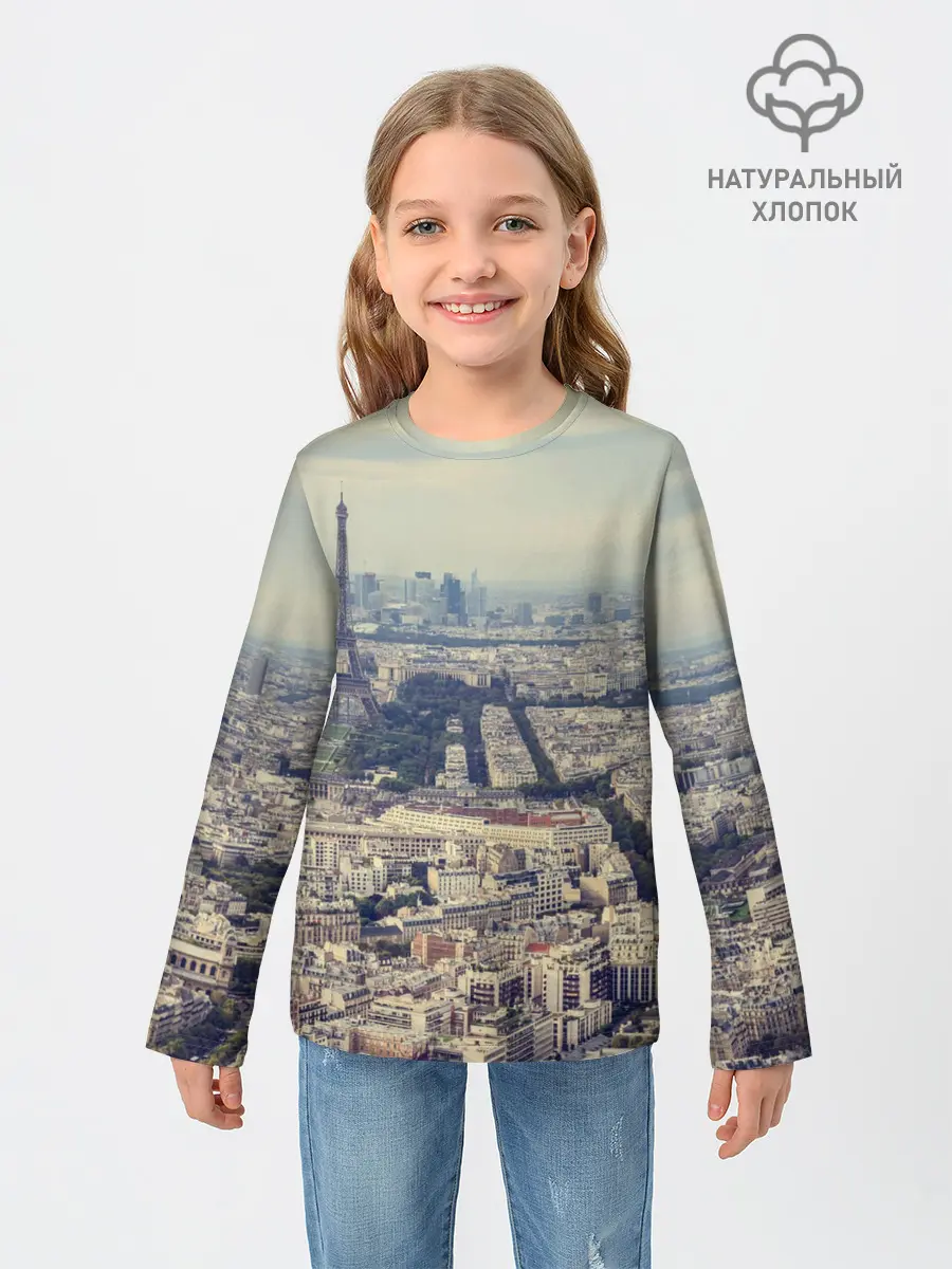 Детский лонгслив / Париж