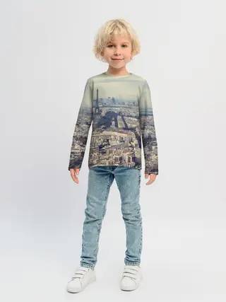Детский лонгслив / Париж