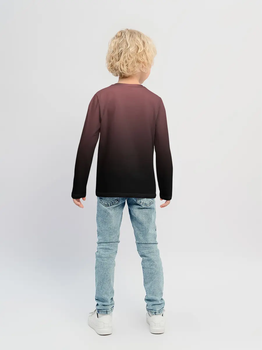 Детский лонгслив / Сердце из отпечатков пальцев