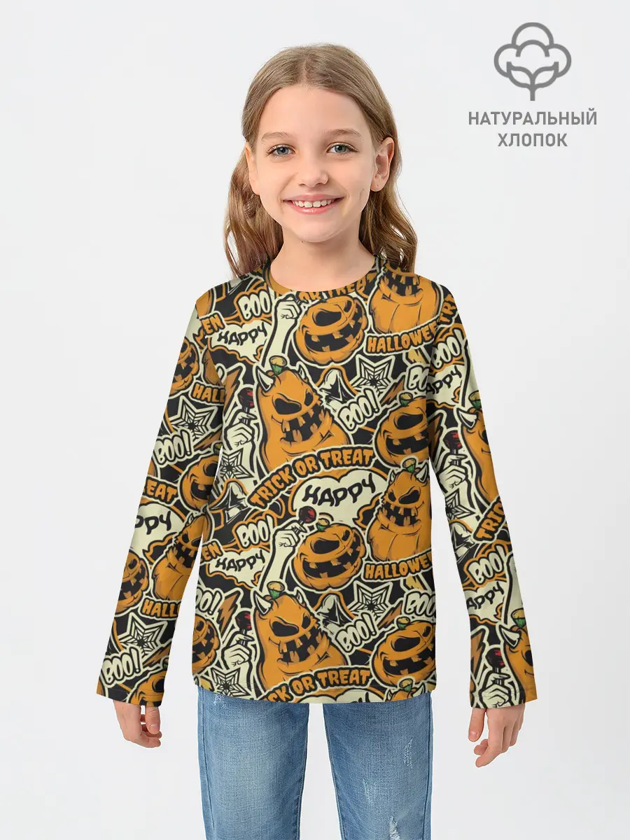 Детский лонгслив / Хэллоуин
