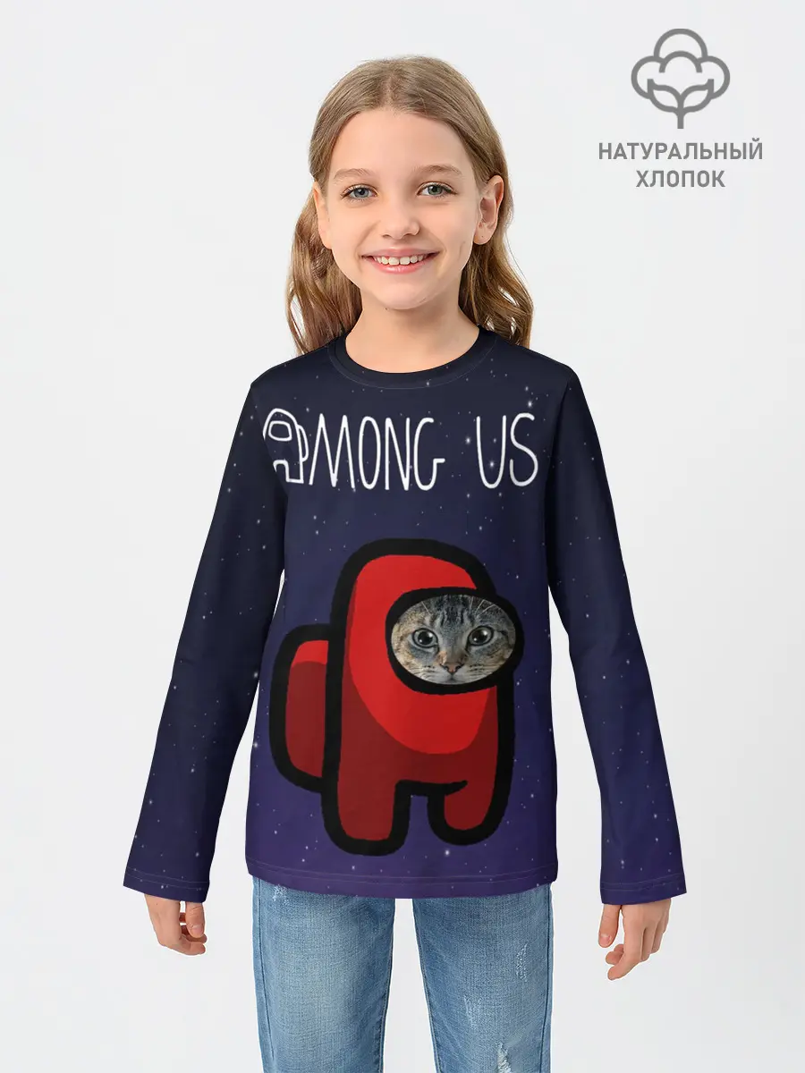 Детский лонгслив / Cat impostor