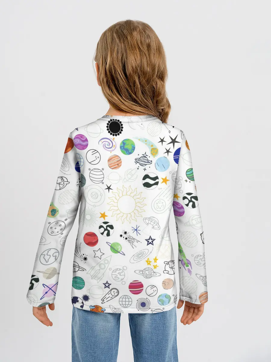 Детский лонгслив / космос