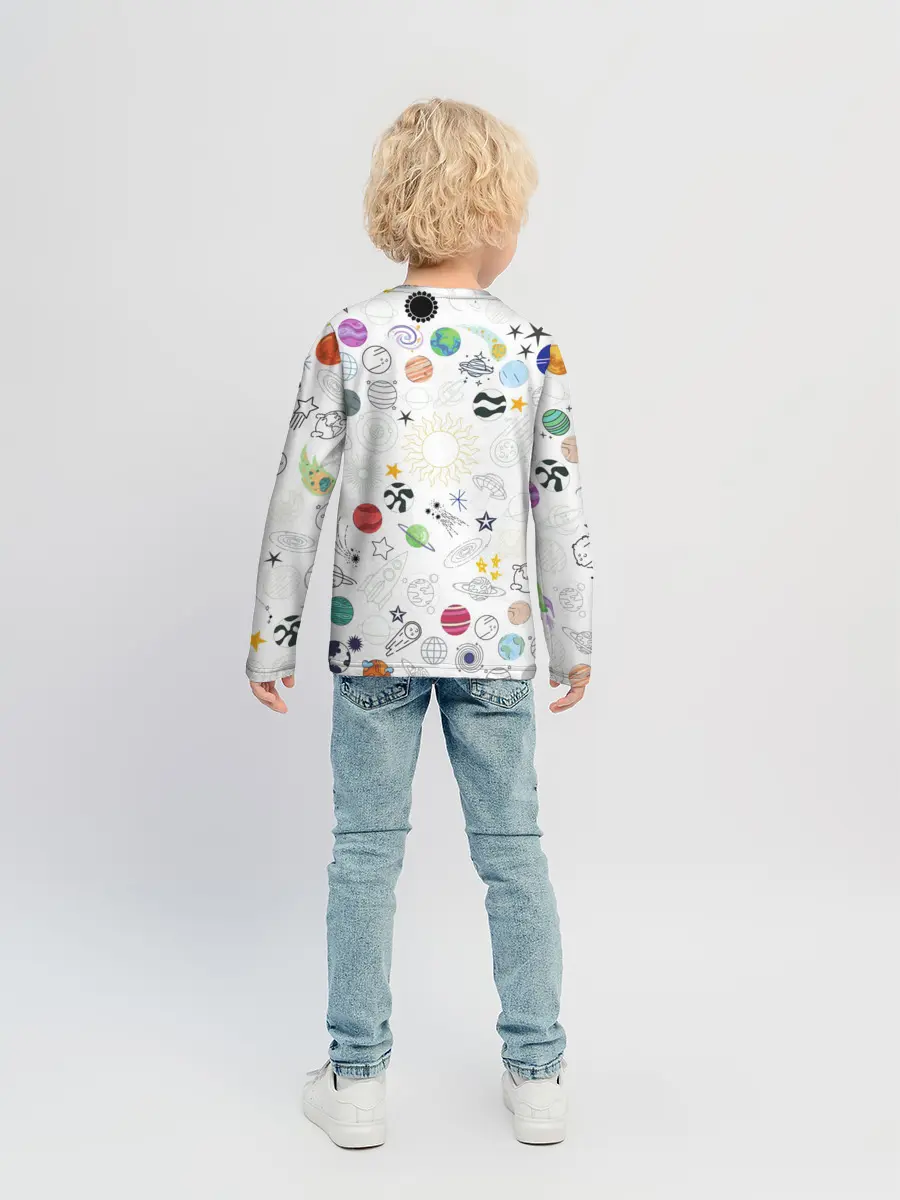 Детский лонгслив / космос