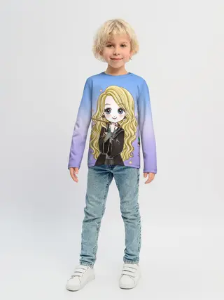 Детский лонгслив / Луна