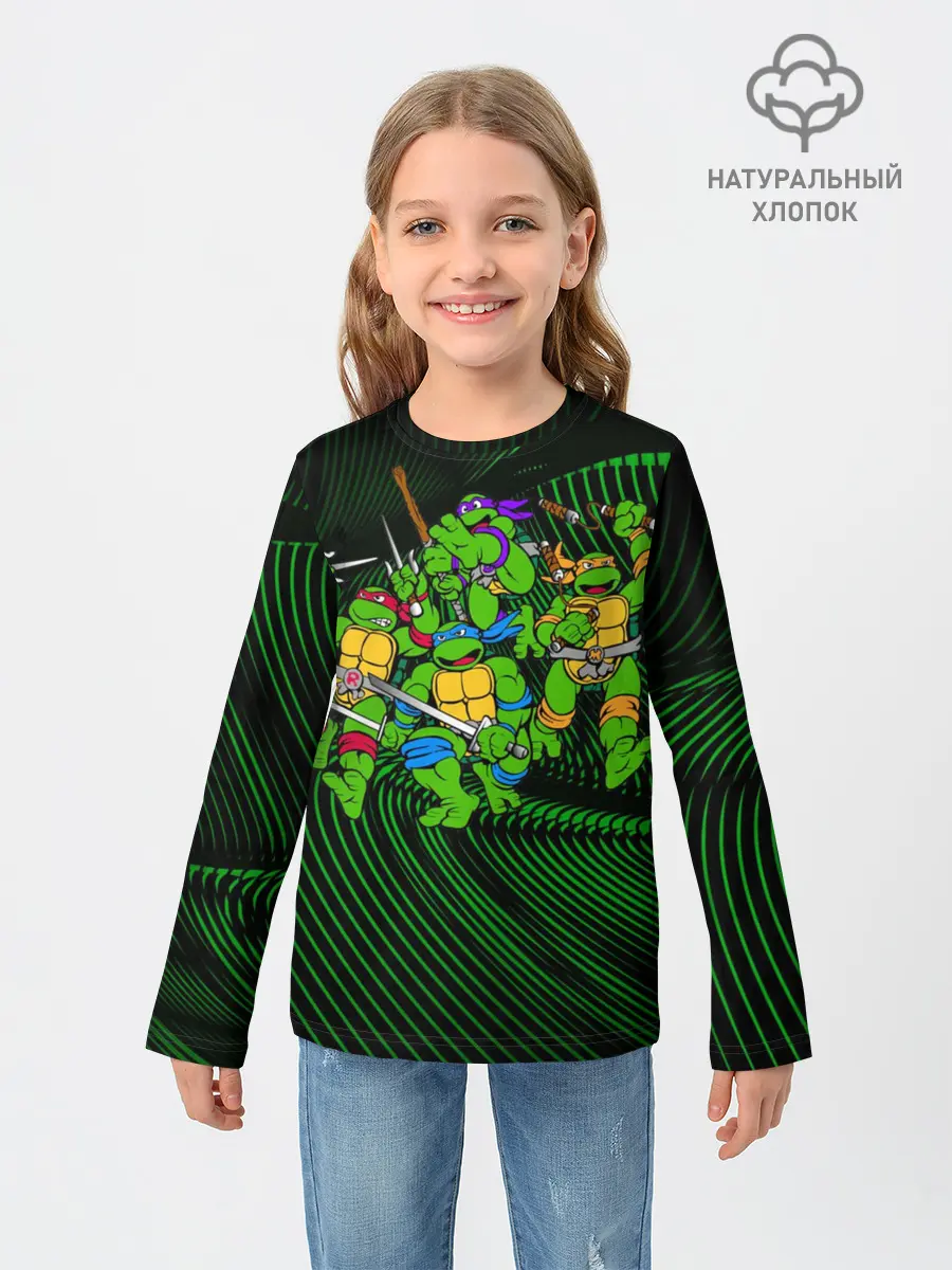 Детский лонгслив / Супер Ниндзя Черепашки