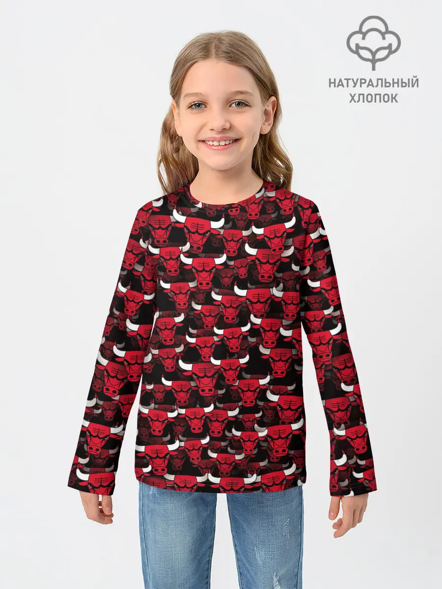 Детский лонгслив / Быки Chicago Bulls