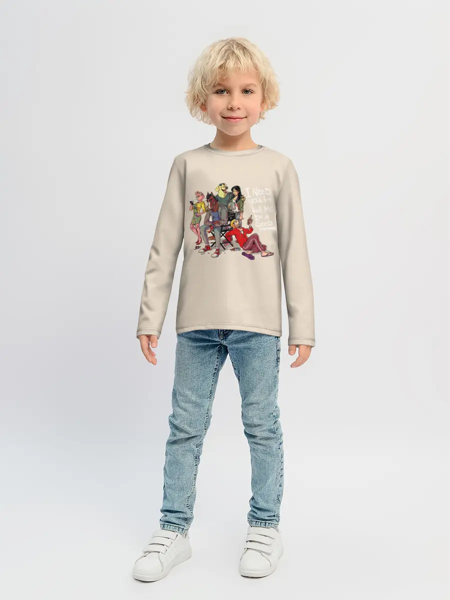 Детский лонгслив / Конь БоДжек