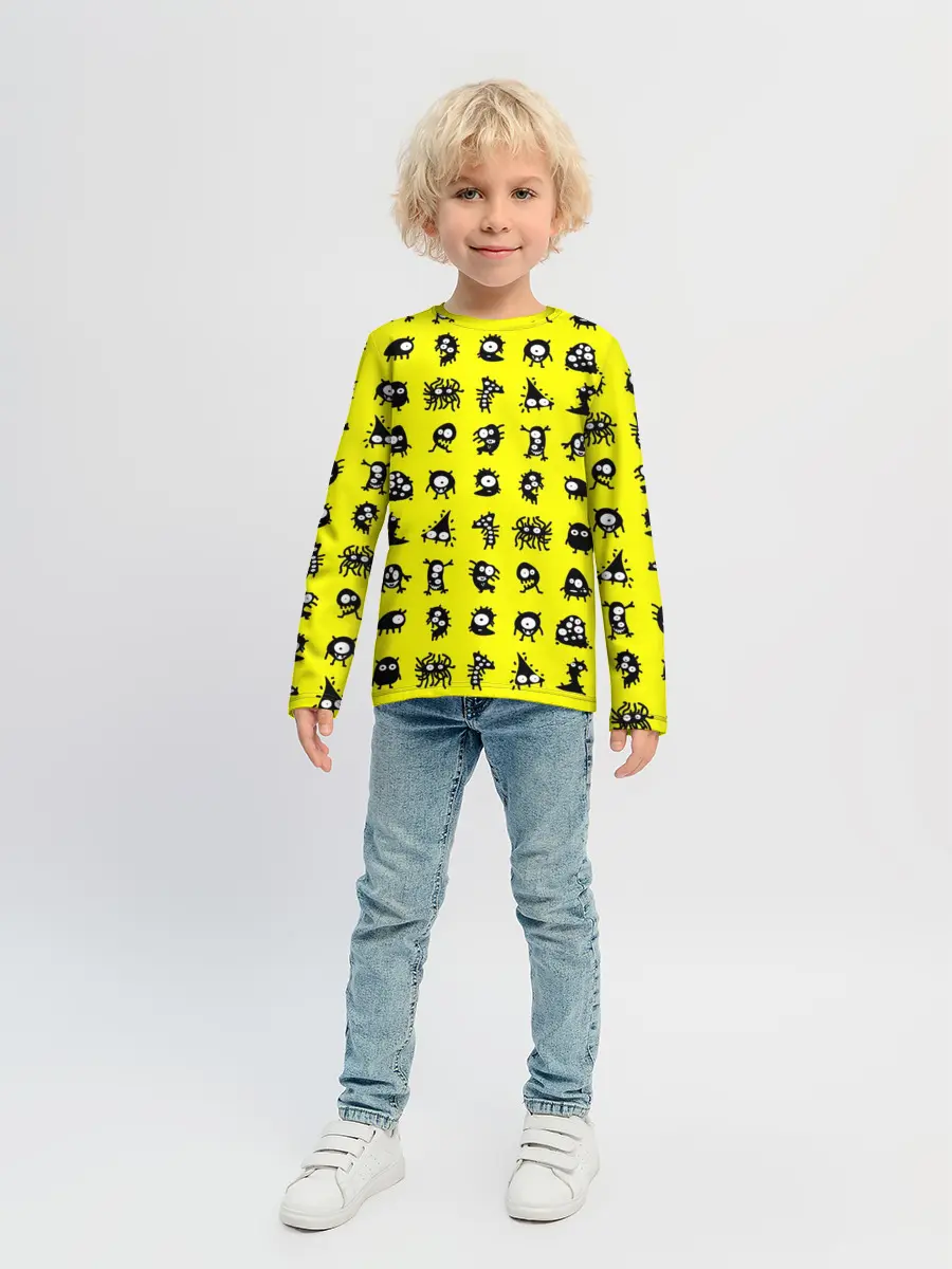 Детский лонгслив / монстры