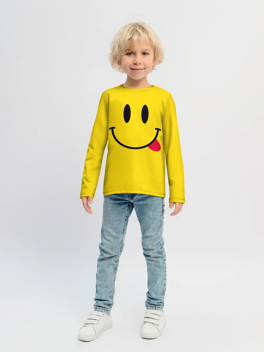 Детский лонгслив / Смайлик