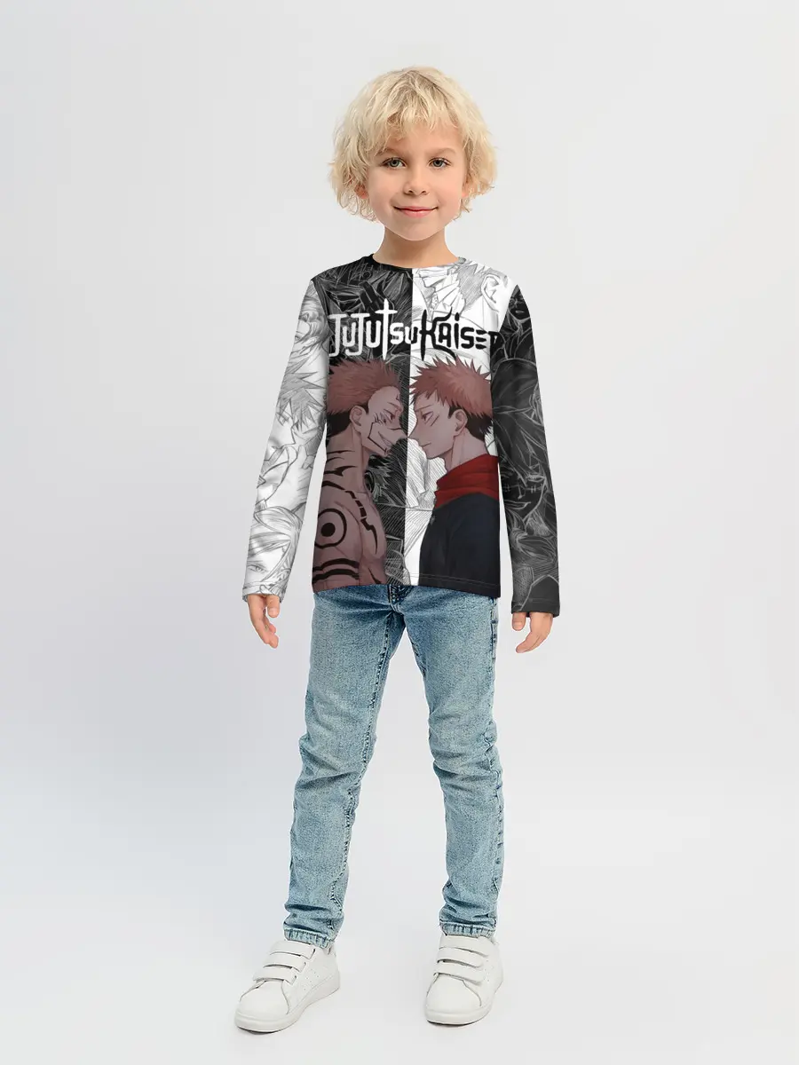 Детский лонгслив / Jujutsu Kaisen Сукуна х Юдзи