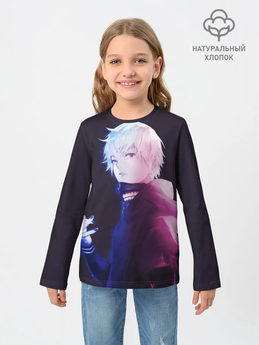 Детский лонгслив / Kaneki Ken обернулся