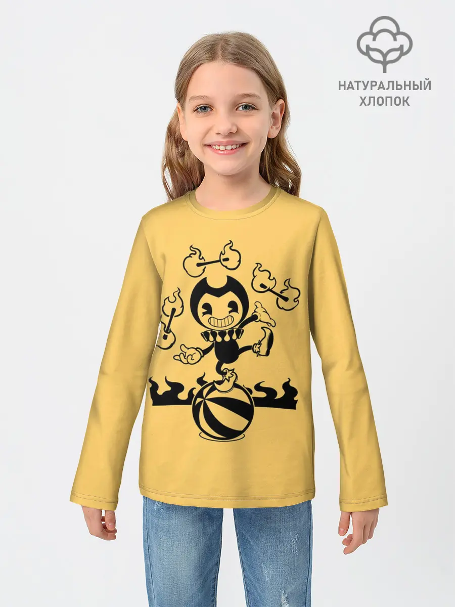 Детский лонгслив / Bendy And The Ink Machine