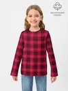 Детский лонгслив / Клетка