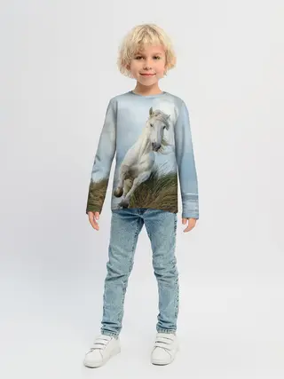 Детский лонгслив / Лошадь