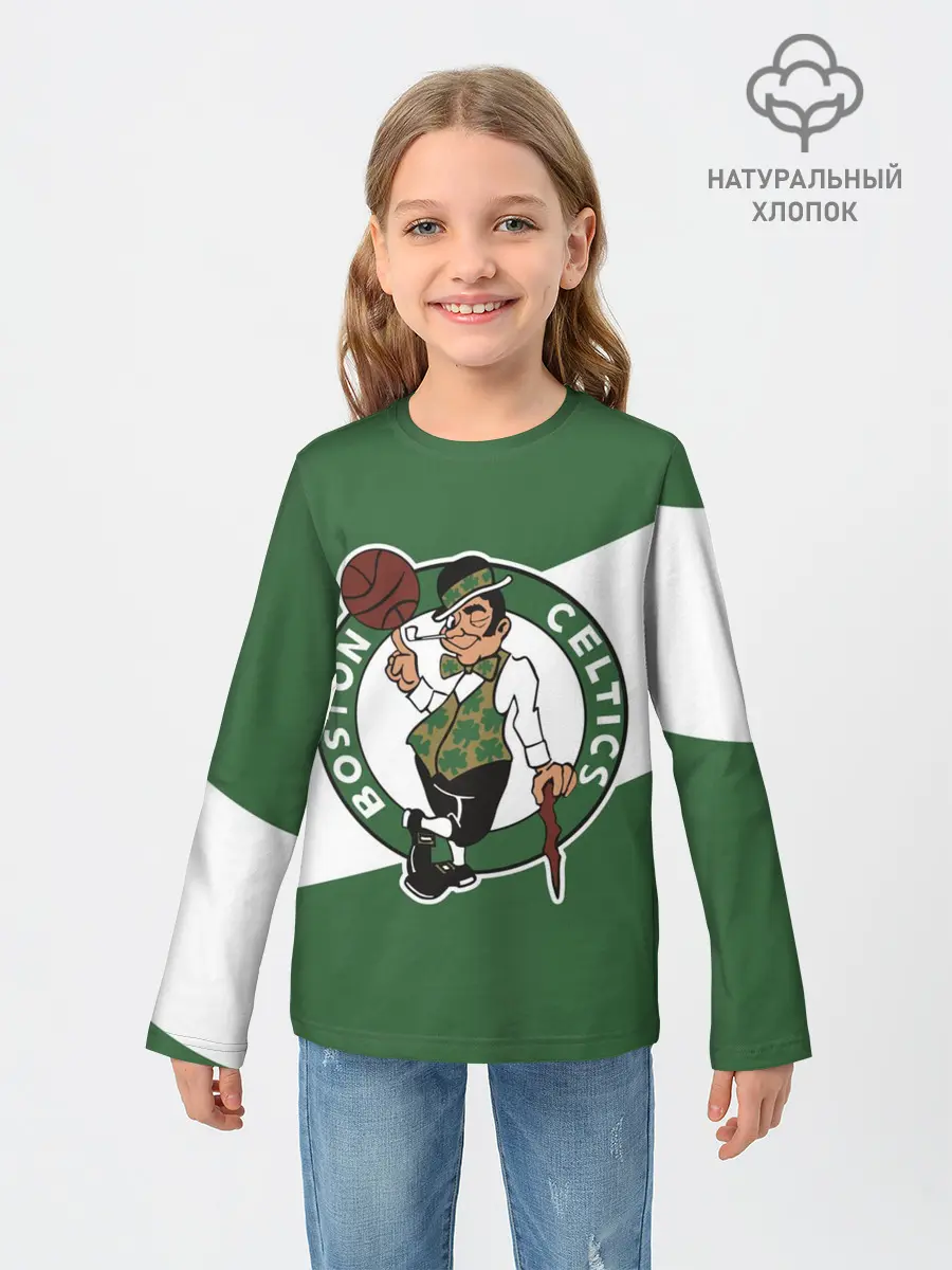 Детский лонгслив / Бостон Селтикс