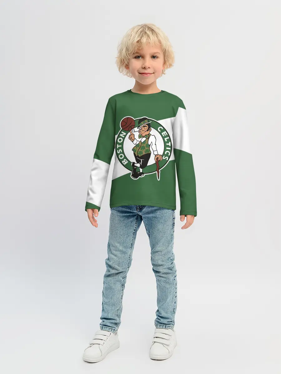 Детский лонгслив / Бостон Селтикс