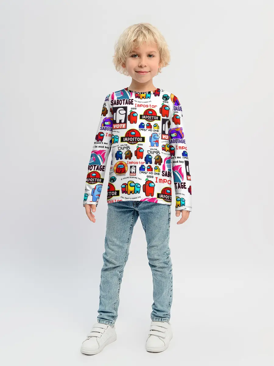 Детский лонгслив / AMONG US