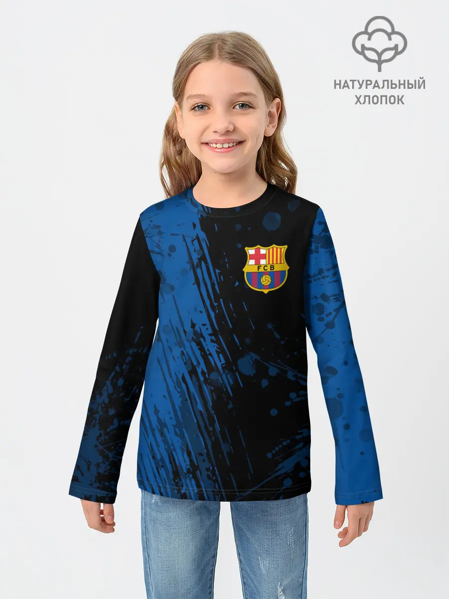 Детский лонгслив / FC Barcelona / ФК Барселона.