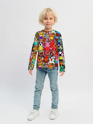 Детский лонгслив / ROBLOX PIGGY