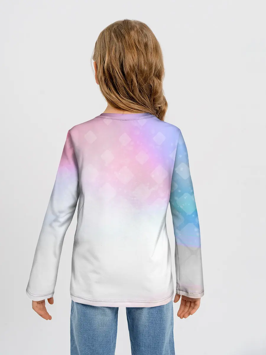 Детский лонгслив / Единорог