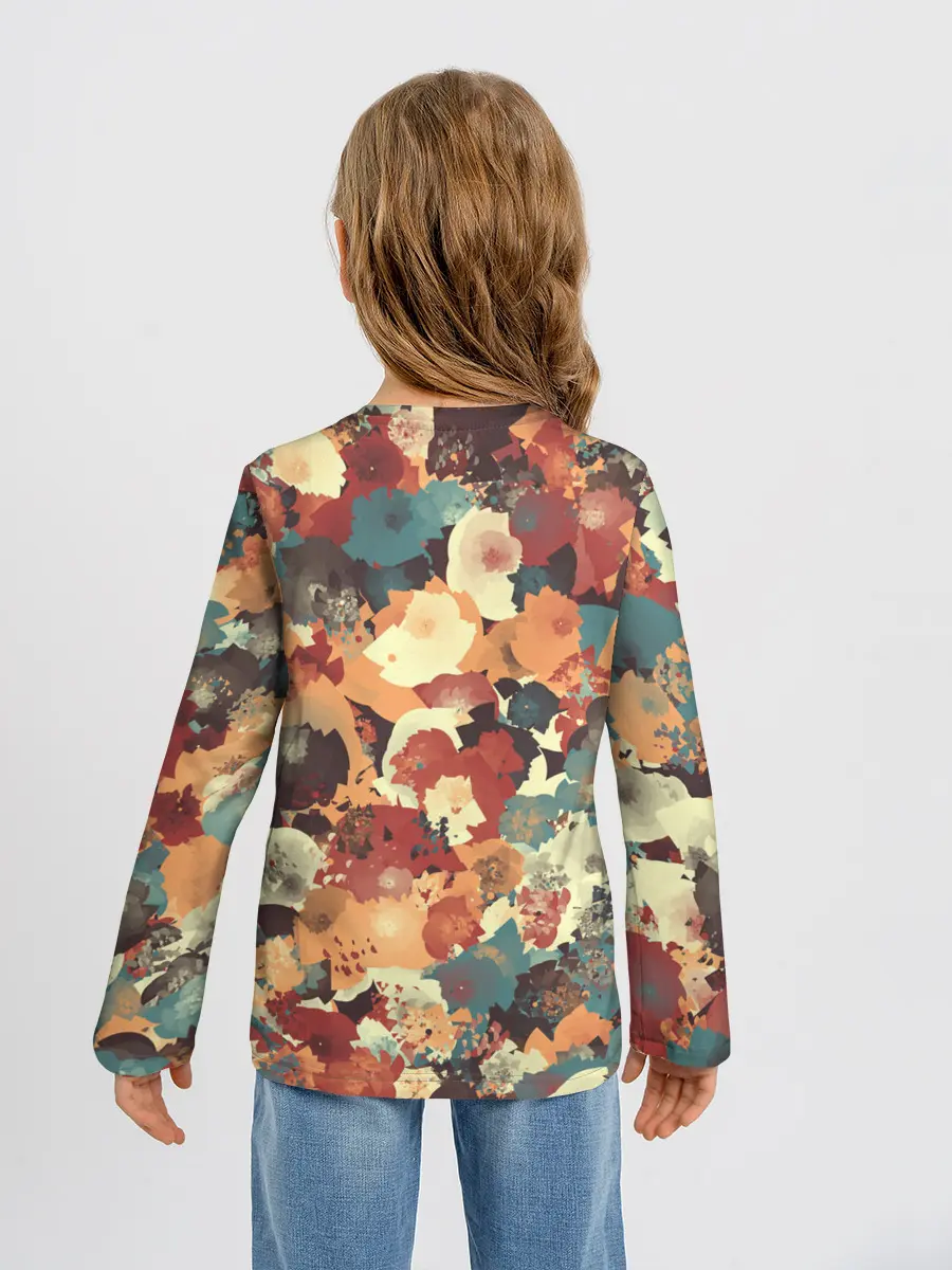 Детский лонгслив / Осенние цвета