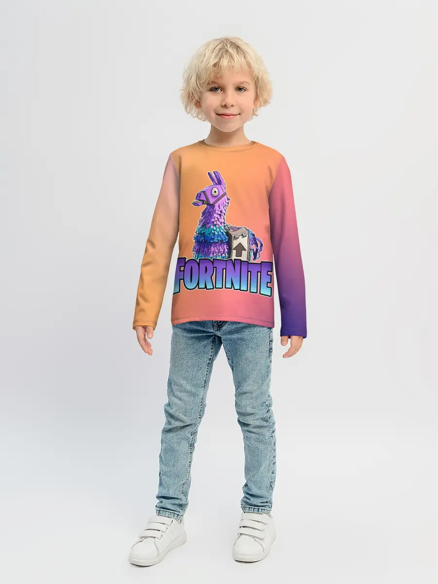 Детский лонгслив / Fortnite | Lama