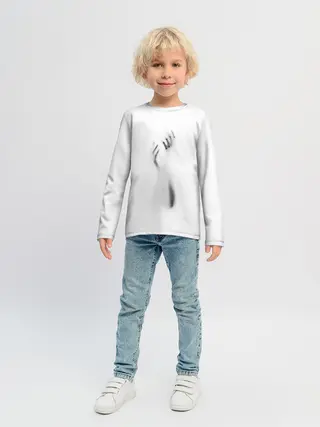 Детский лонгслив / Руки за стеклом