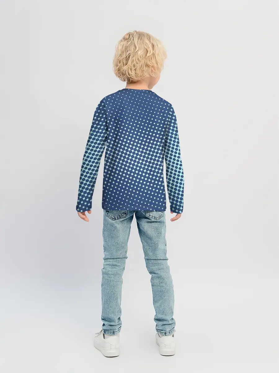 Детский лонгслив / Хаотичный горошек