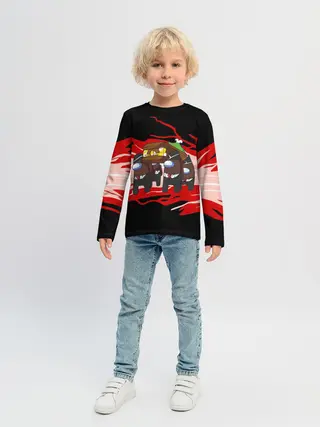 Детский лонгслив / Among us mem