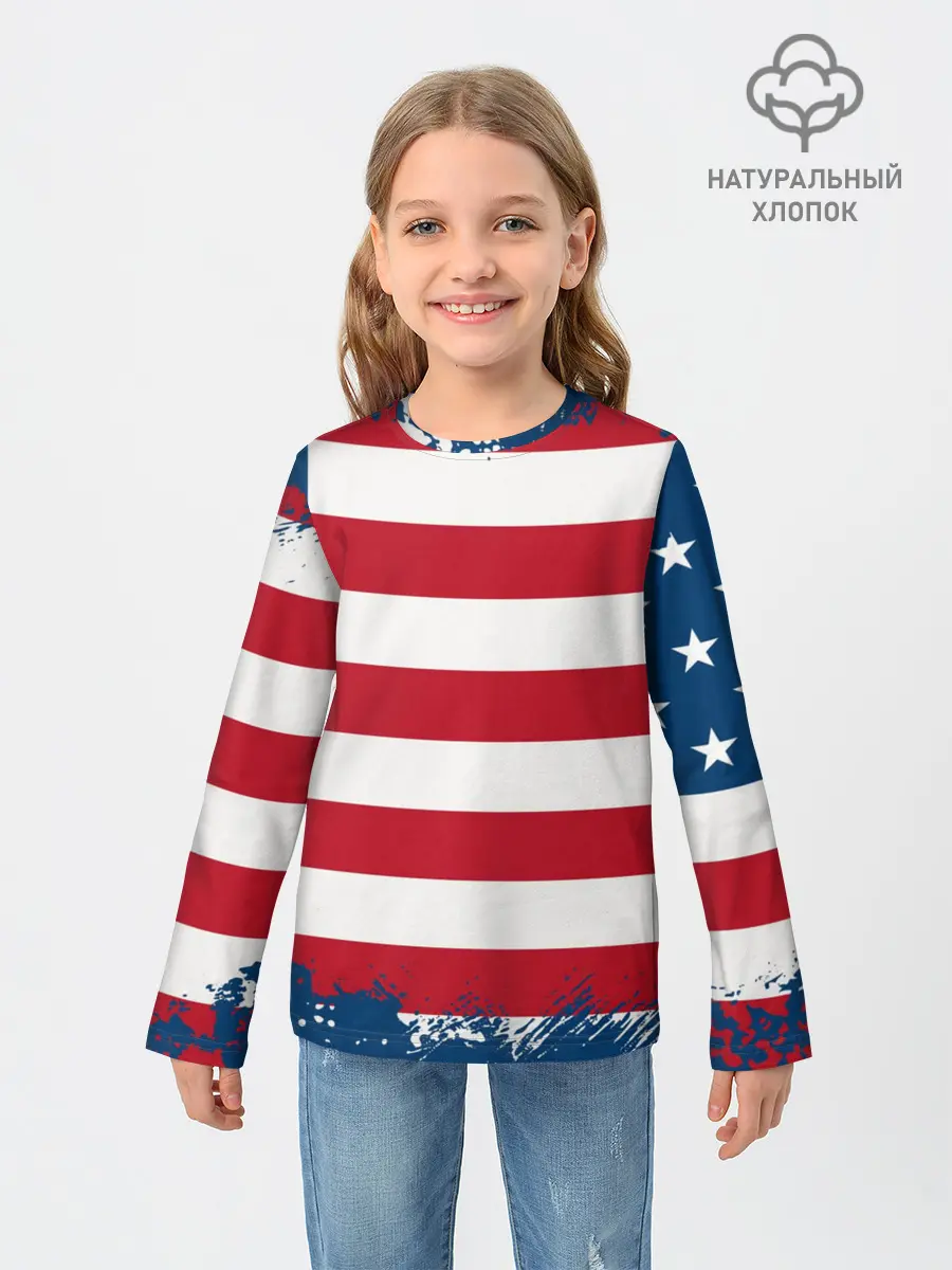 Детский лонгслив / Америка