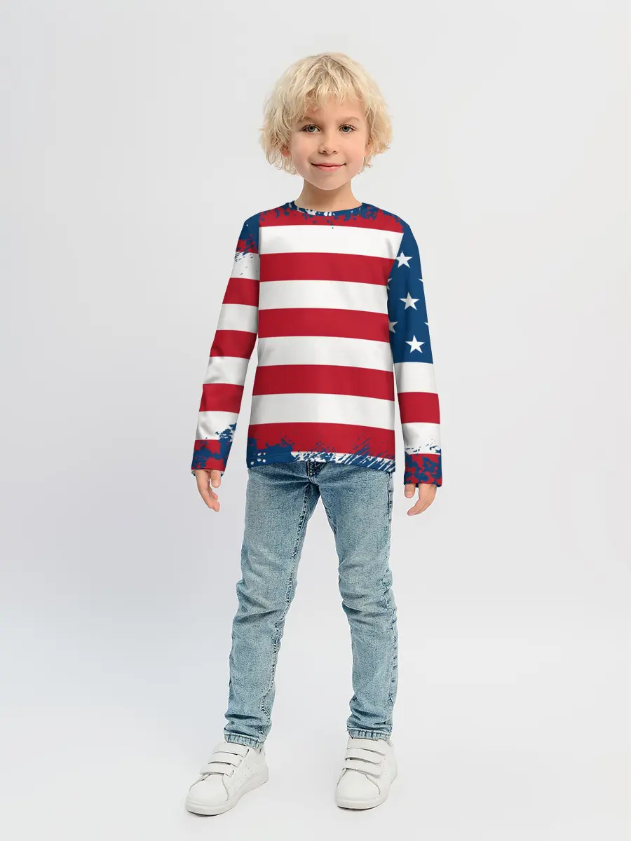 Детский лонгслив / Америка