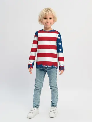 Детский лонгслив / Америка