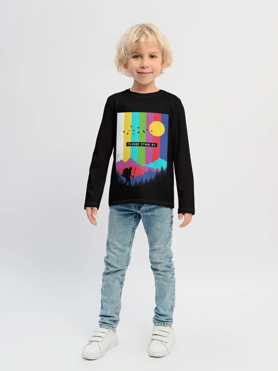 Детский лонгслив / ПОЖАЛУЙСТА, ПОДОЖДИТЕ