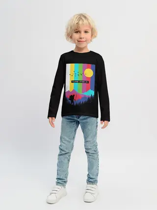 Детский лонгслив / ПОЖАЛУЙСТА, ПОДОЖДИТЕ