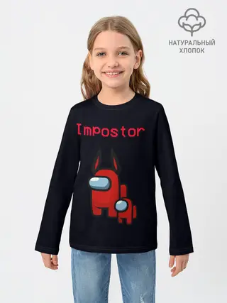 Детский лонгслив / Among us Impostor