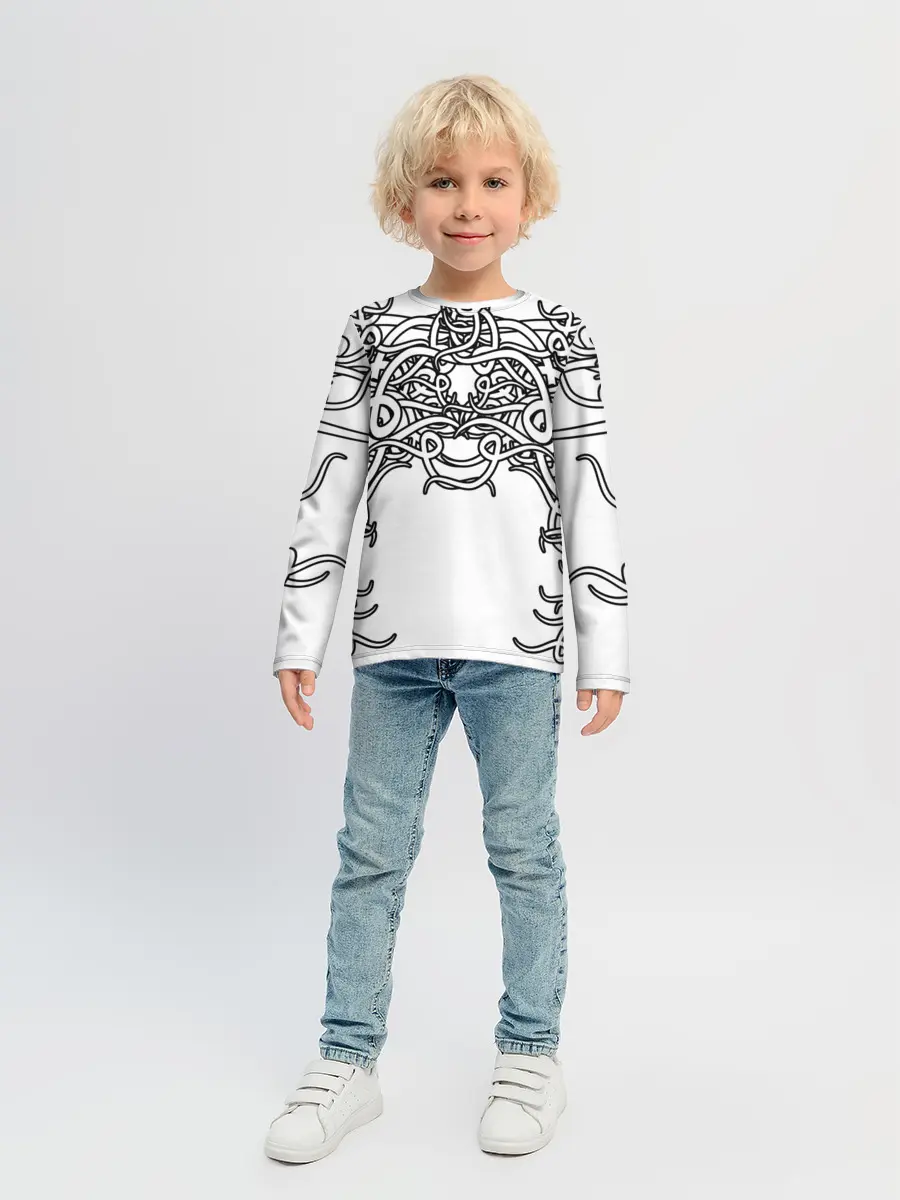 Детский лонгслив / Фэнтези мотылёк