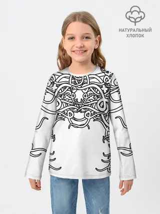 Детский лонгслив / Фэнтези мотылёк