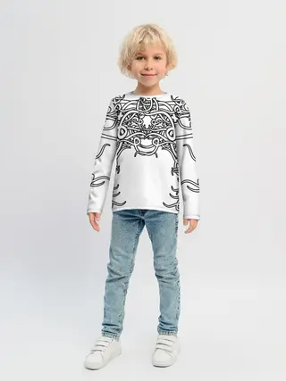 Детский лонгслив / Фэнтези мотылёк