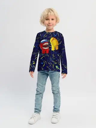 Детский лонгслив / Among Us | Van Gogh Style