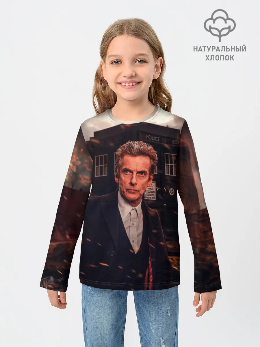 Детский лонгслив / Доктор Кто