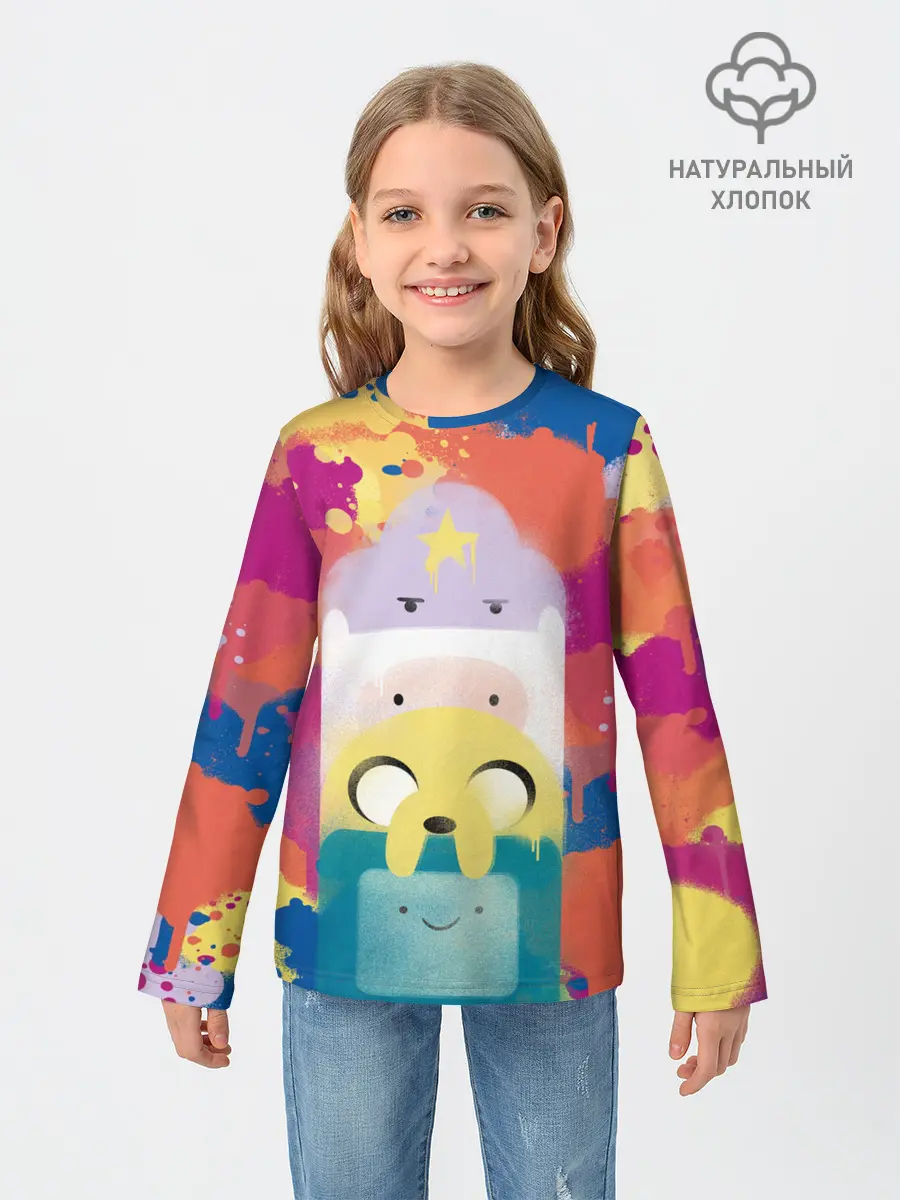 Детский лонгслив / Adventure Time