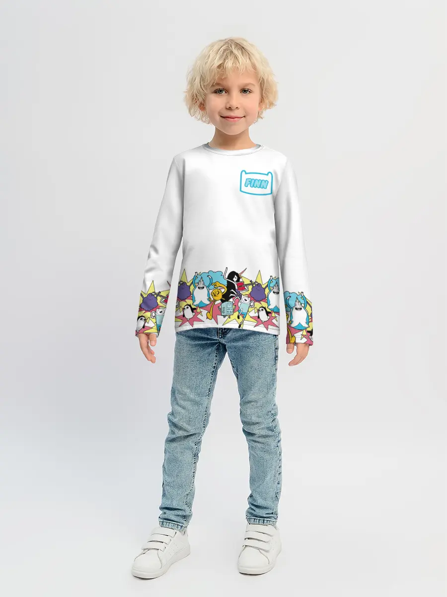 Детский лонгслив / Finn Adventure Time