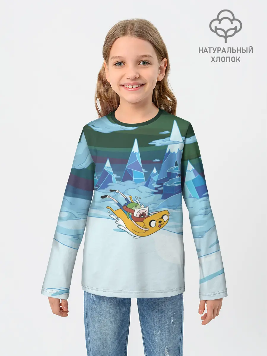 Детский лонгслив / Finn on Jake