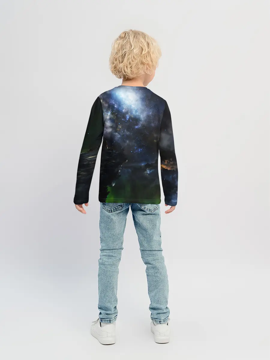 Детский лонгслив / Космос
