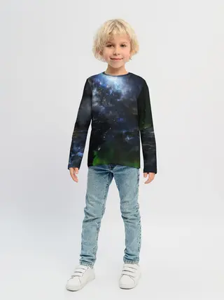 Детский лонгслив / Космос