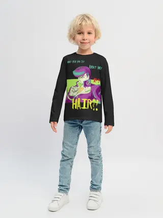 Детский лонгслив / Приключения ДжоДжо Hair?!